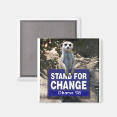 Aimant Meerkat 4 Obama (Recto/Verso)