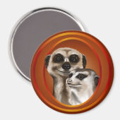 Aimant Meerkat Couple-Magnet (Recto/Verso)