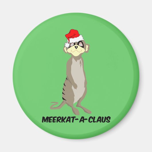 Aimant Meerkat de Noël (Devant)