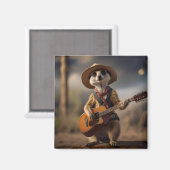 Aimant Meerkat Éclatant Une Berceuse De Pays, (Recto/Verso)