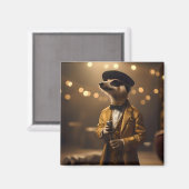 Aimant Meerkat Sinatra, (Recto/Verso)