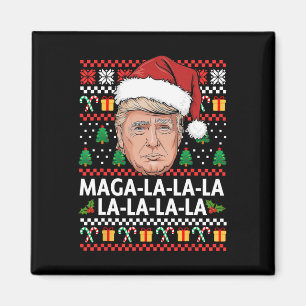Aimant Mega La La Donald Trump 47 Vilaine sueur de Noël