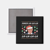 Aimant Mega La La Donald Trump Potus 47 Mauvais Noël (Recto/Verso)