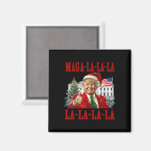 Aimant Mega La La Donald Trump Potus 47 Mauvais Noël (Recto/Verso)