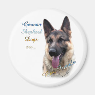 Aimant Meilleur ami 2 de chien de berger allemand -