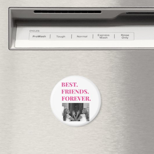 Aimant Meilleur Ami BFF Besties Photo (In Situ (Lave-vaisselle))