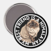 Aimant Meilleur ami Himalayan Chat (Recto/Verso)