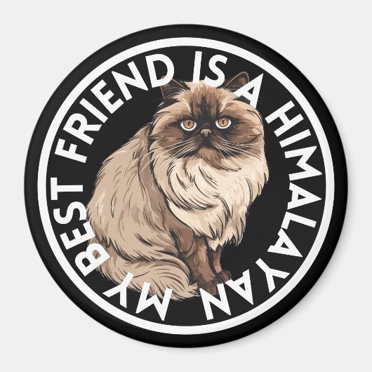 Aimant Meilleur ami Himalayan Chat (Devant)