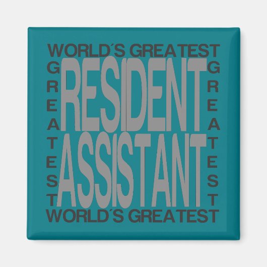 Aimant Meilleur Assistant Résident dans le monde (Devant)