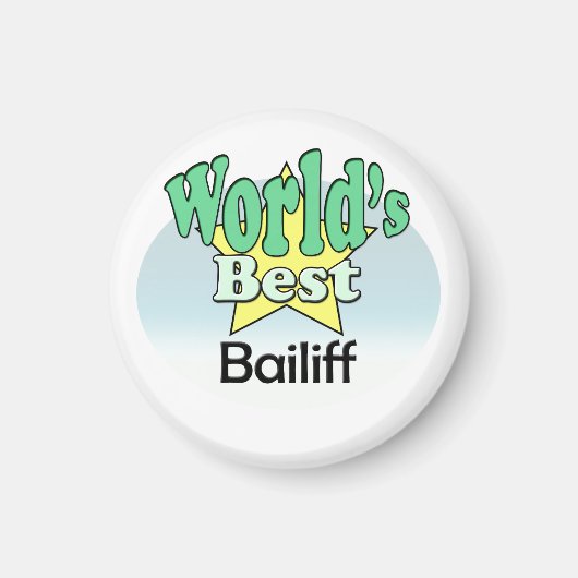 Aimant Meilleur Bailiff du monde (Devant)