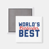 Aimant Meilleur barman du monde (Recto/Verso)