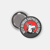 Aimant Meilleur berger allemand papa jamais (Recto/Verso)