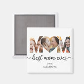 Aimant Meilleur Cadeau de Mère Photo Collage (Recto/Verso)