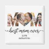 Aimant Meilleur Cadeau de Mère Photo Collage (Devant)