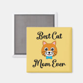 Aimant Meilleur Cat Maman jamais (Recto/Verso)