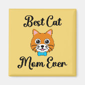 Aimant Meilleur Cat Maman jamais (Devant)