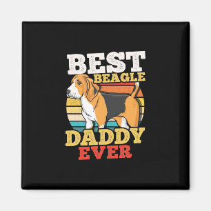 Aimant Meilleur Chien Beagle Papa Jamais