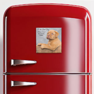 Aimant Meilleur Chien Maman Jamais Personnalisable Photo 