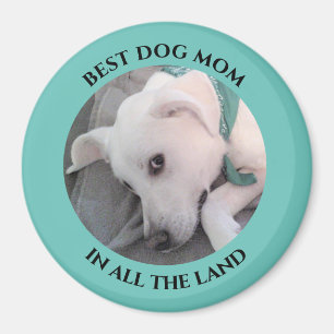 Aimant Meilleur Chien Maman Photo Cute White Chien Chien 