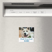 Aimant Meilleur Chien Papa Jamais Photo (In Situ (Lave-vaisselle))