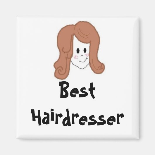 Aimant Meilleur coiffeur (Devant)