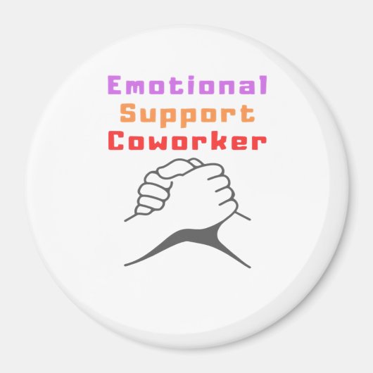 Aimant Meilleur collaborateur d'aide émotionnelle (Devant)