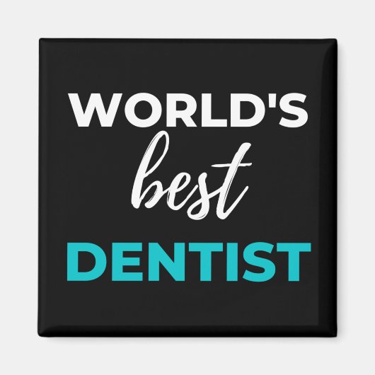 Aimant Meilleur dentiste du monde (Devant)