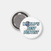 Aimant Meilleur dentiste du monde (Recto/Verso)