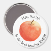 Aimant "meilleur enseignant jamais" personnalisabl (Recto/Verso)
