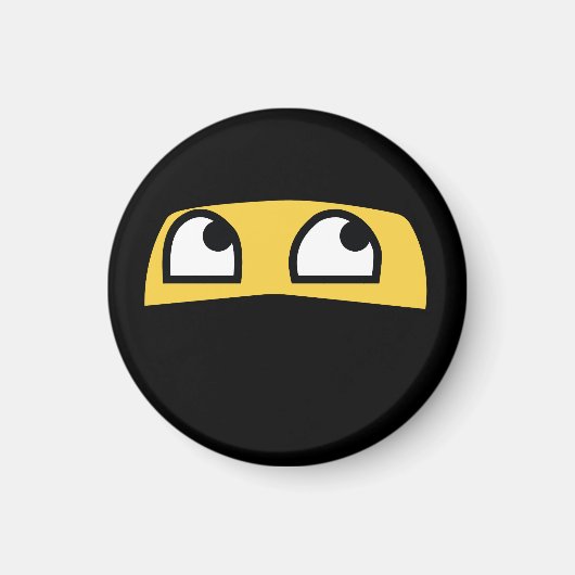 Aimant Meilleur et minuscule guerrier ninja emoji (Devant)