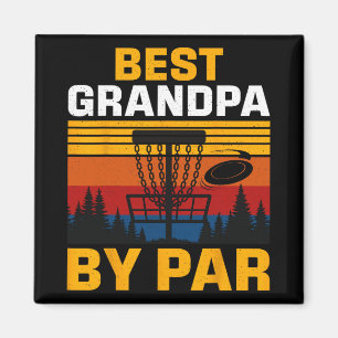 Aimant Meilleur Grand-Père Joueur de Disc Golf Par 