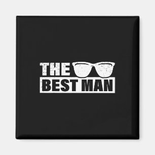 Aimant Meilleur homme Mariage Groomsmen Funny Bride Bache