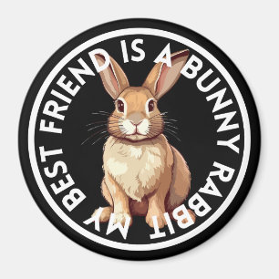 Aimant Meilleur Lapin Lapin Ami