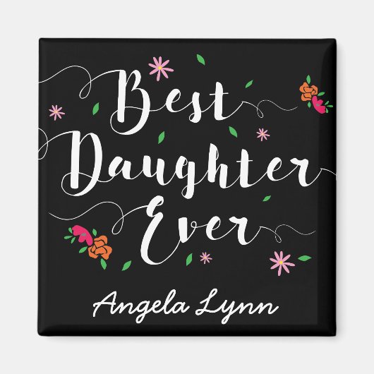 Aimant Meilleur Magnat Personnalisé De Fille (Devant)