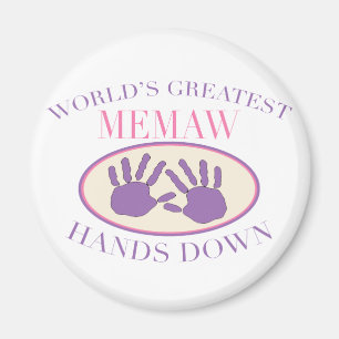 Aimant Meilleur Memaw Haut la Main T-shirt