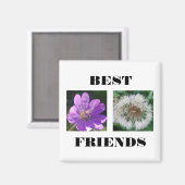 Aimant Meilleur Modèle d'images des amis (Recto/Verso)
