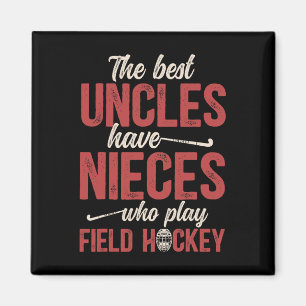 Aimant Meilleur oncle de hockey sur gazon d'un joueur de