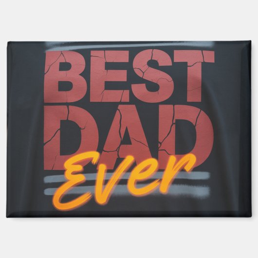 Aimant Meilleur papa (Recto)