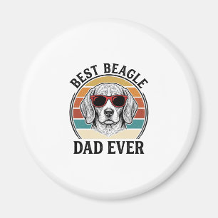 Aimant Meilleur papa Beagle de tous les temps Design de t