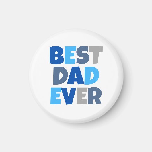 Aimant Meilleur papa du monde (Devant)