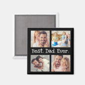 Aimant Meilleur papa Ever 4 photo Collage de photos Garde (Recto/Verso)