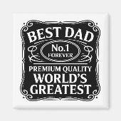 Aimant Meilleur papa jamais (Devant)