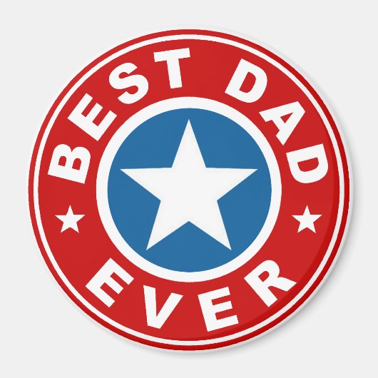 Aimant Meilleur papa jamais (Devant)