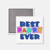 Aimant Meilleur papa JAMAIS (Recto/Verso)