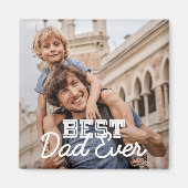 Aimant Meilleur Papa Jamais Cool Moderne Stitch Photo per (Devant)