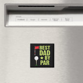 Aimant Meilleur papa par Par cadeau pour Golf Papa on Bla (In Situ (Lave-vaisselle))