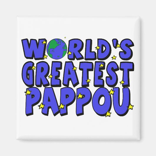 Aimant Meilleur Pappou du Monde (Devant)