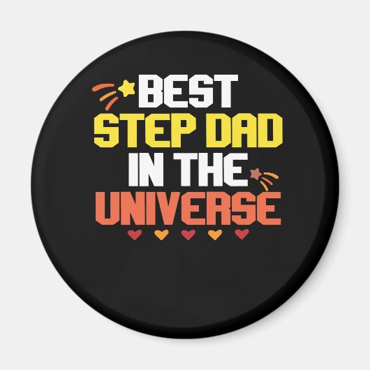 Aimant Meilleur pas papa dans l'univers (Devant)