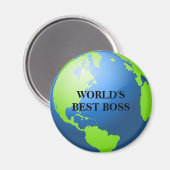 Aimant Meilleur patron du monde (Recto/Verso)