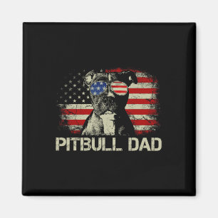 Aimant Meilleur père Pitbull de tous les temps T-shirt Dr